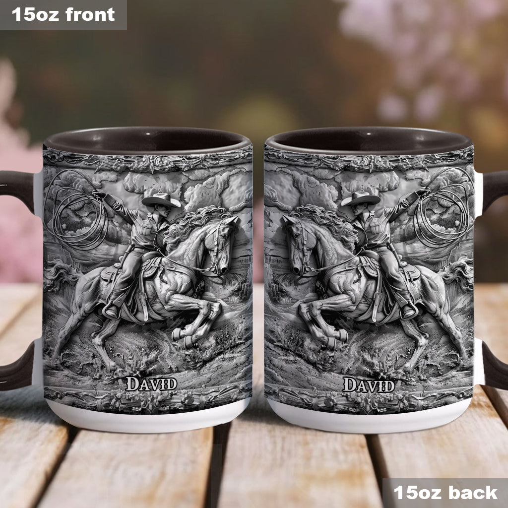 Western Cowboy - Personalized Western Outfit Accent Mug