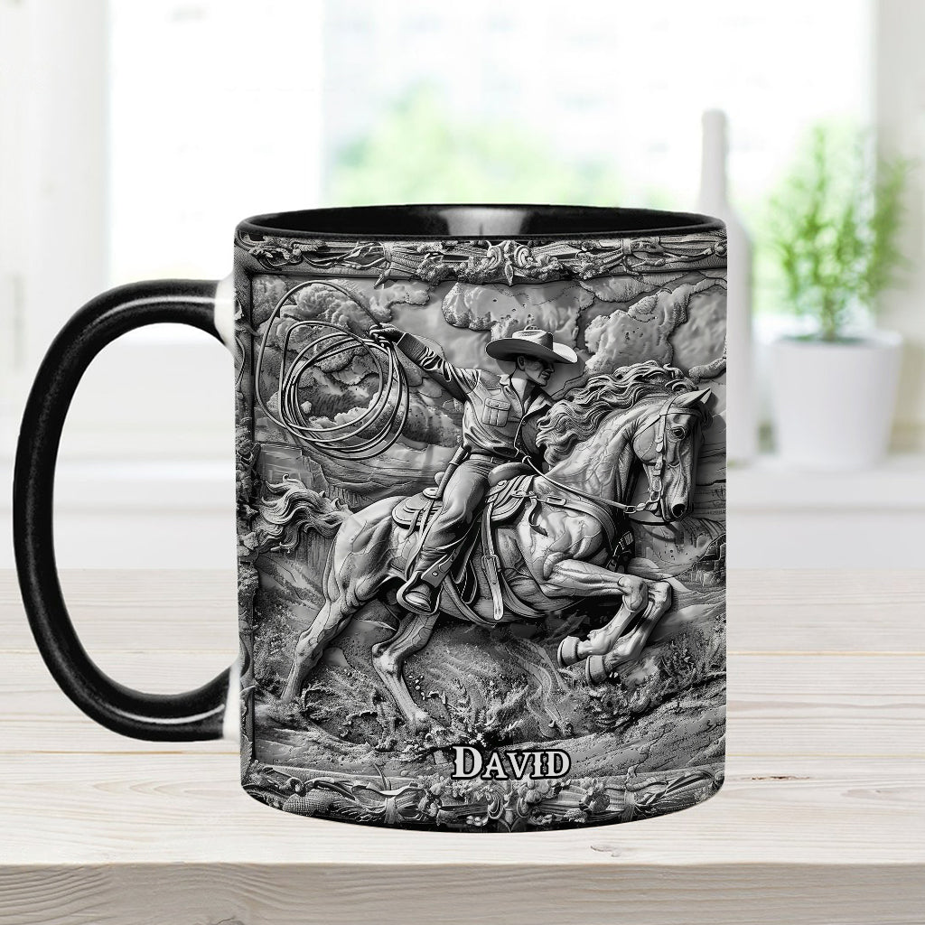 Western Cowboy - Personalized Western Outfit Accent Mug