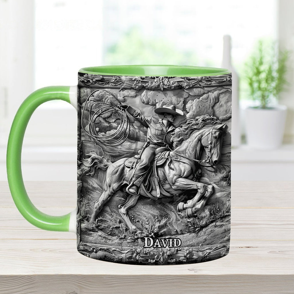 Western Cowboy - Personalized Western Outfit Accent Mug