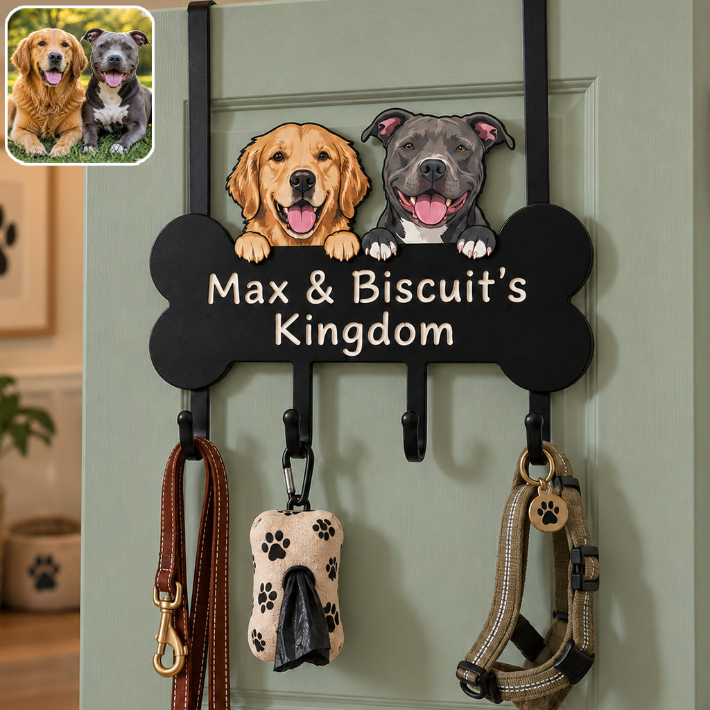 Furry Friends Only - Personalized Dog Metal Door Hooks