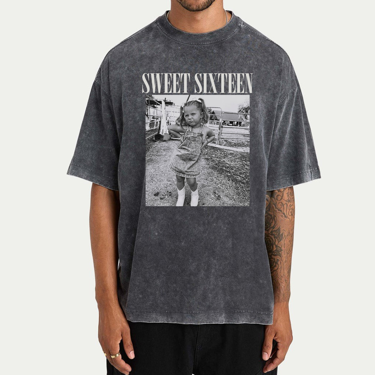 Birthday Gift - Personalized Birthday Washed T-Shirt