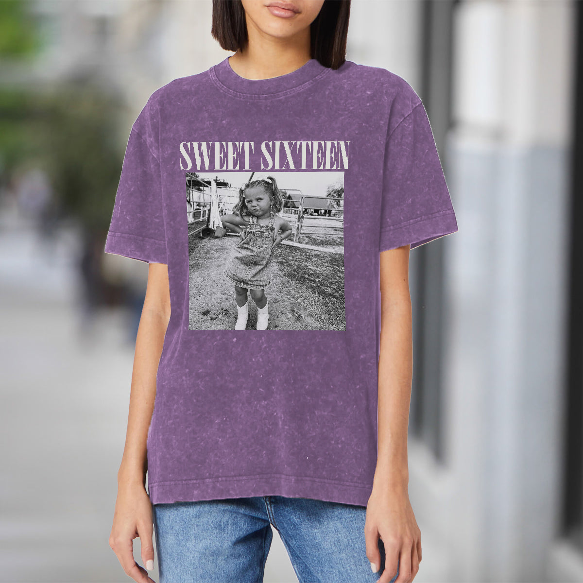 Birthday Gift - Personalized Birthday Washed T-Shirt