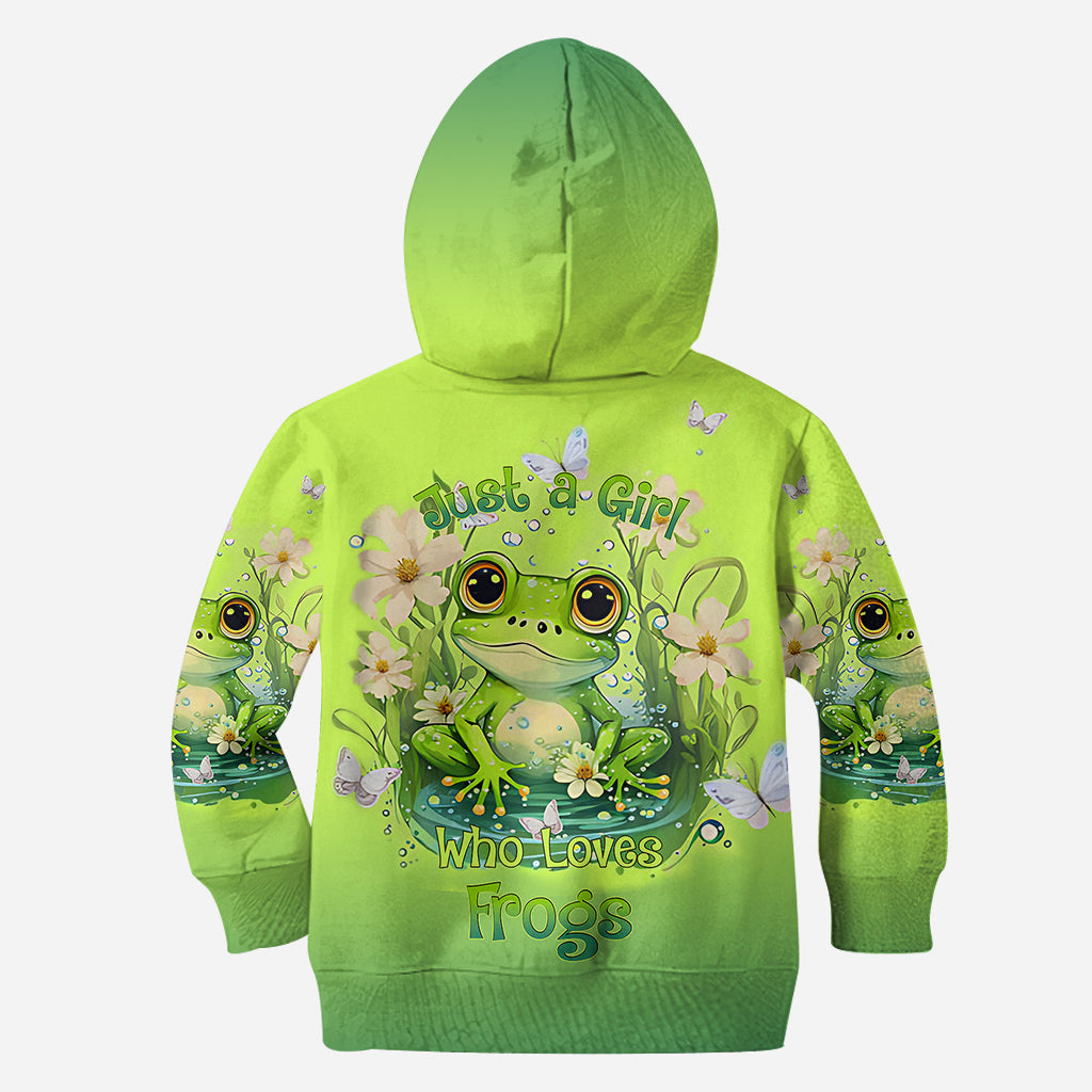 Just A Girl Who Love Frogs - Personalized Frog Hoodie and Leggings