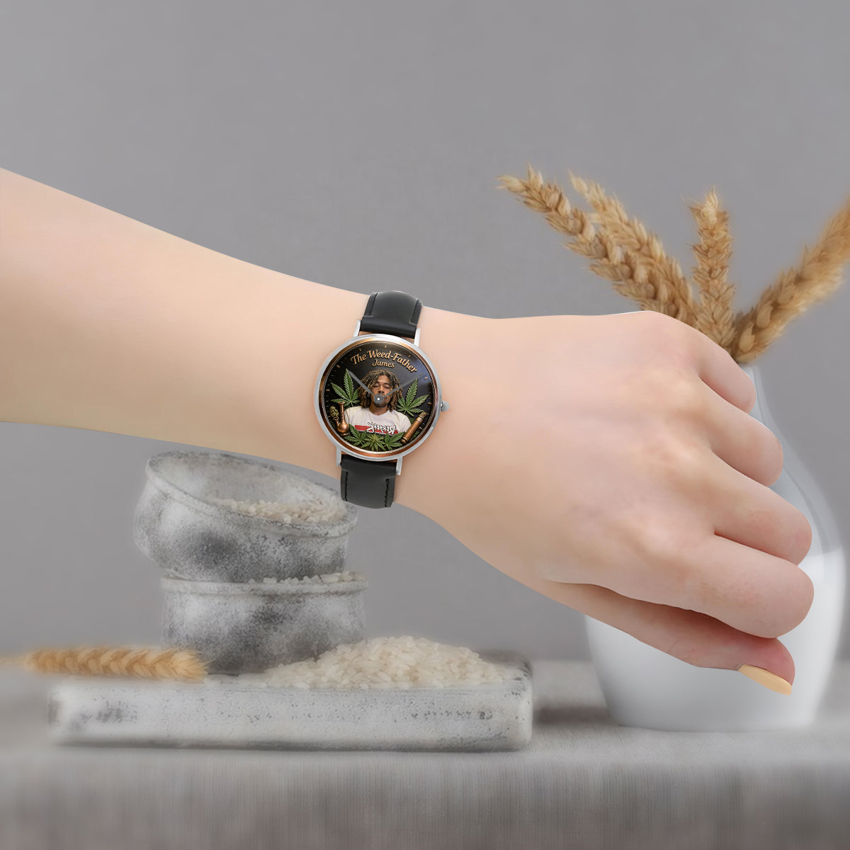 World's Dopest Dad - Personalized Weed Hand Watch