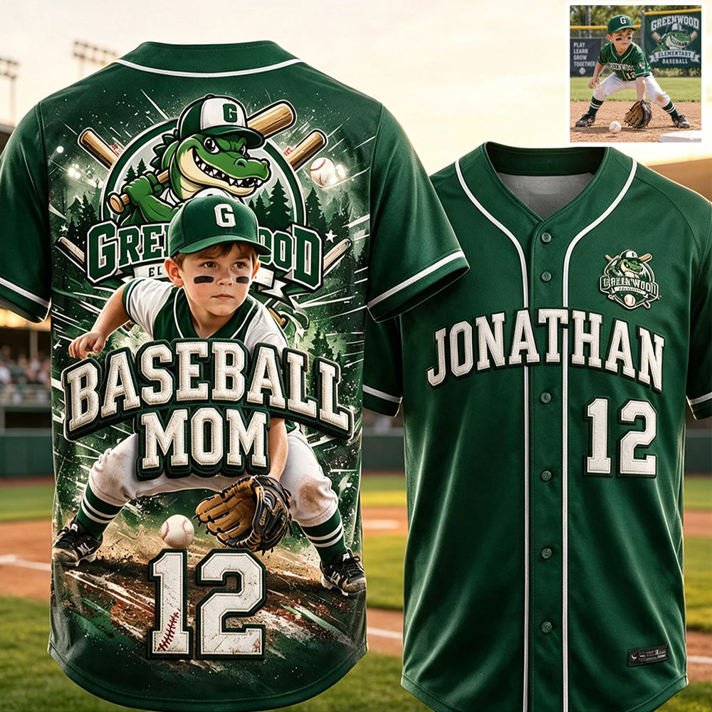 Custom From Any Photo - Personalized Baseball Baseball Jersey