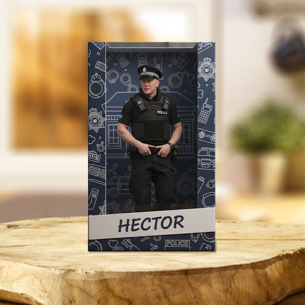 Individuell gestaltbare Acrylplakette mit Foto Ihres Lieblingspolizisten