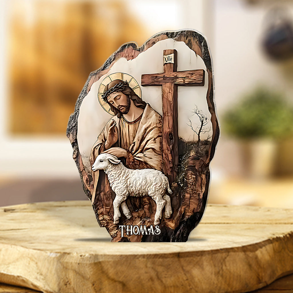 Believe In God - Personalized Christian Custom Shaped Acrylic Plaque