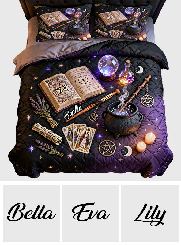 Hexerei – Personalisiertes Hexen-Quilt-Set