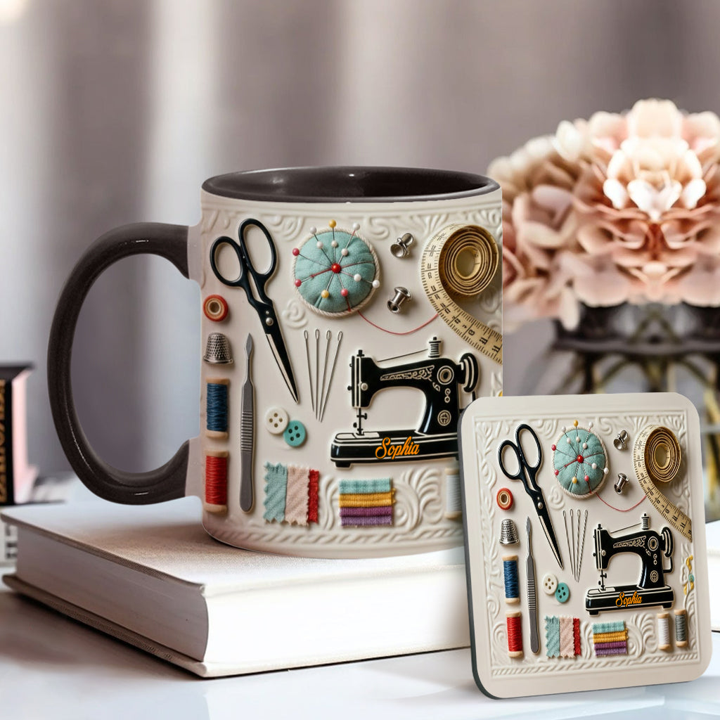 Mug personnalisé « J’adore coudre »