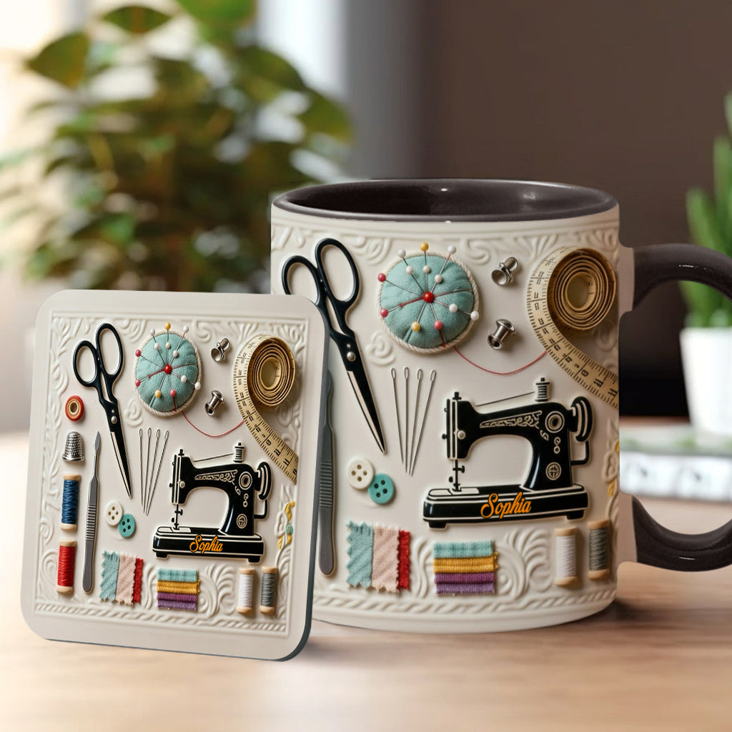 Mug personnalisé « J’adore coudre »