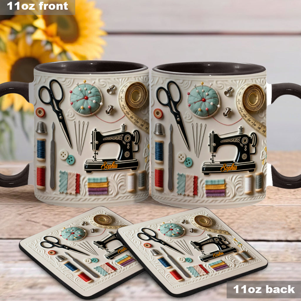 Mug personnalisé « J’adore coudre »