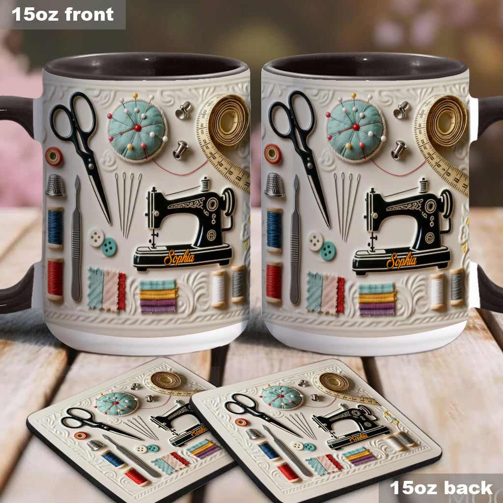 Mug personnalisé « J’adore coudre »