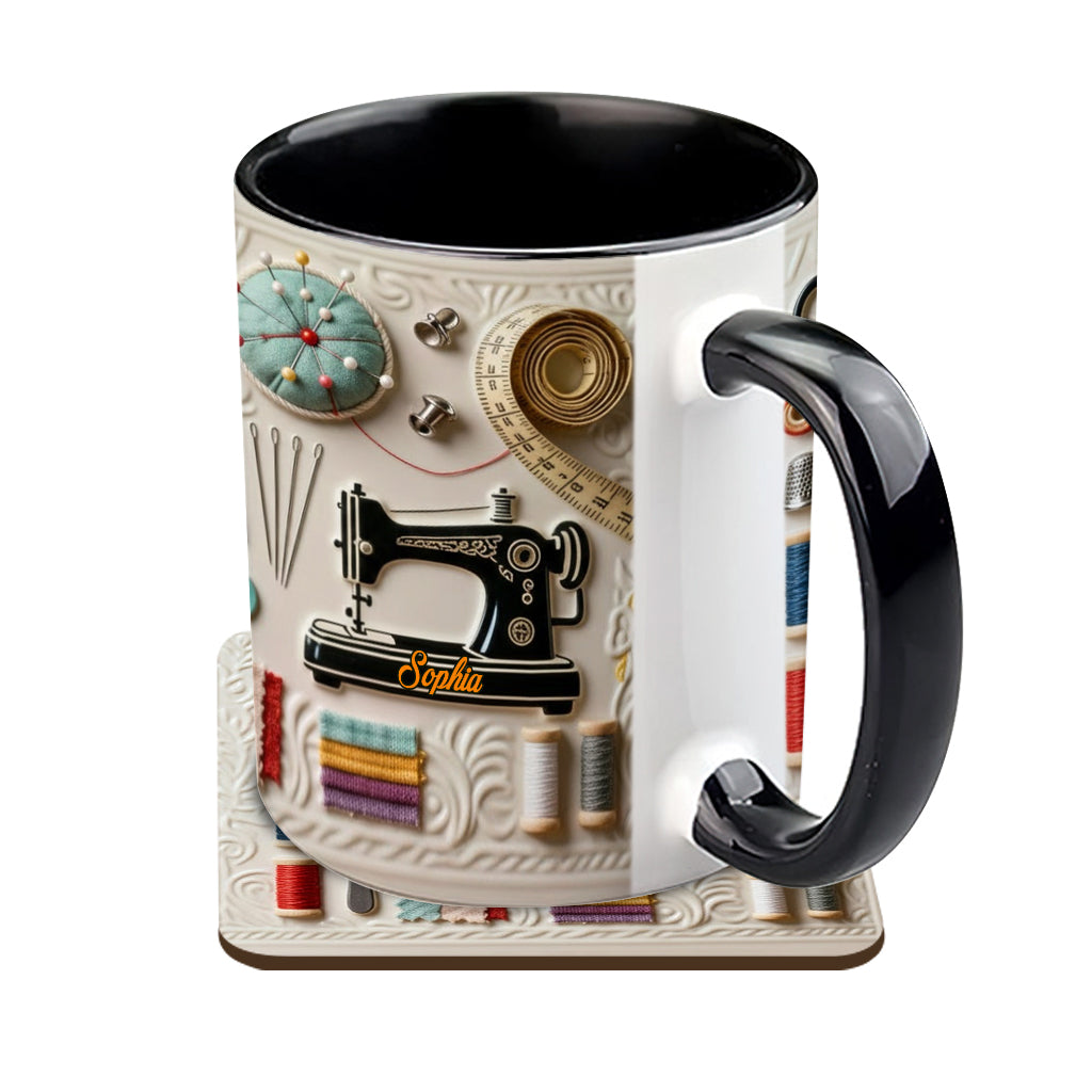 Mug personnalisé « J’adore coudre »