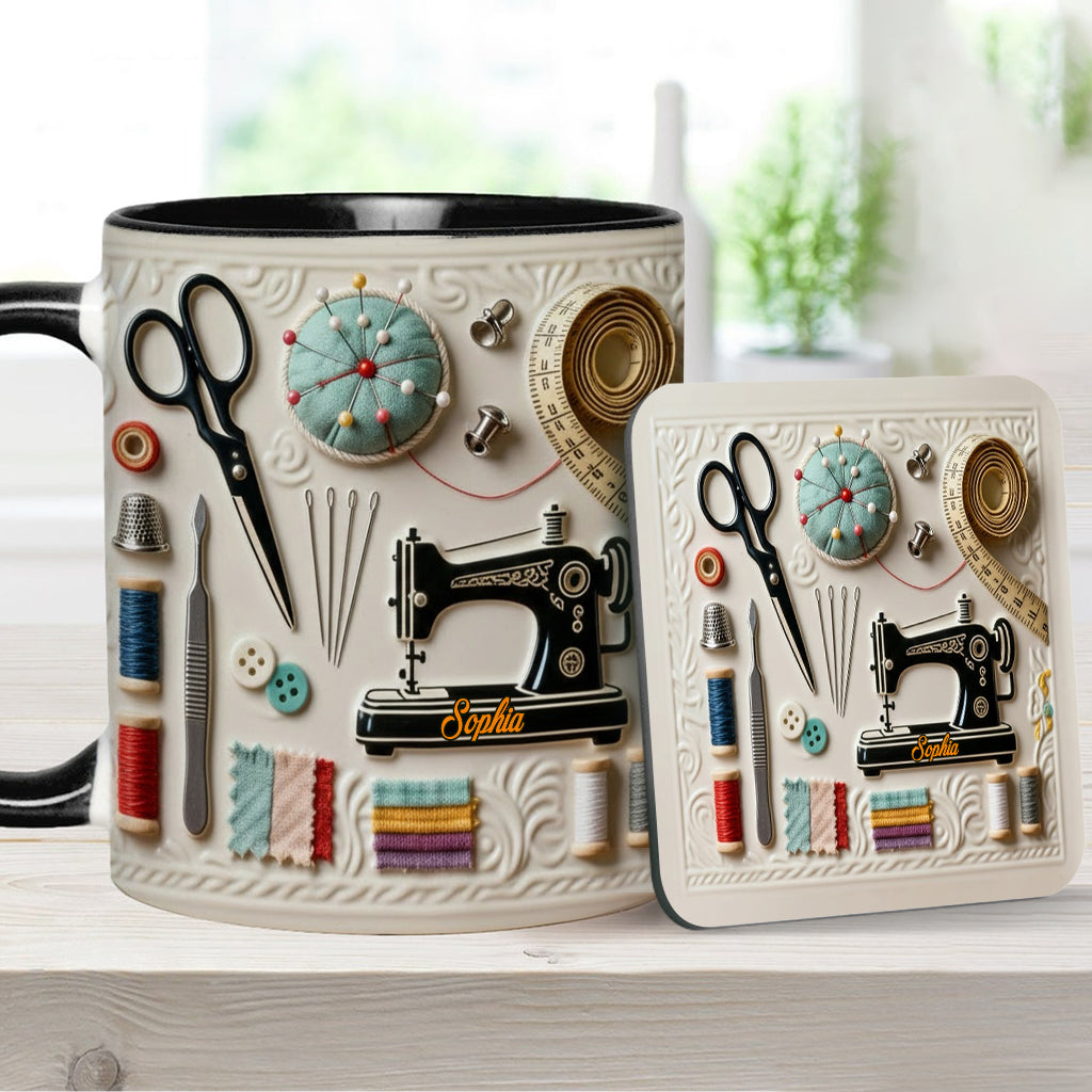 Mug personnalisé « J’adore coudre »