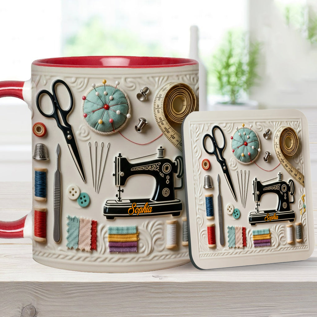 Mug personnalisé « J’adore coudre »