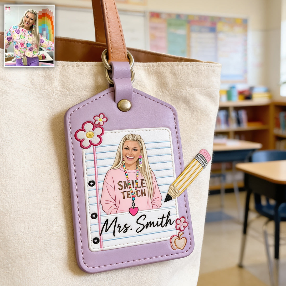 Back To School Gift For Teacher - Personalized Teacher Luggage Tag