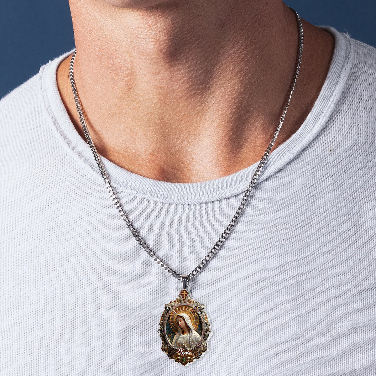 Je suis un enfant de Dieu - Collier pendentif chrétien personnalisé de forme unique