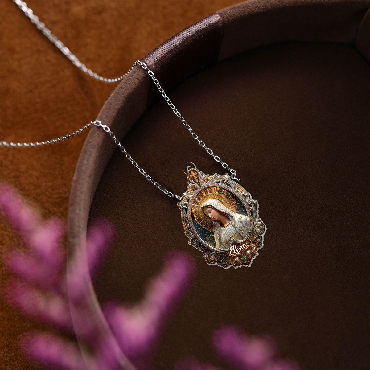 Je suis un enfant de Dieu - Collier pendentif chrétien personnalisé de forme unique