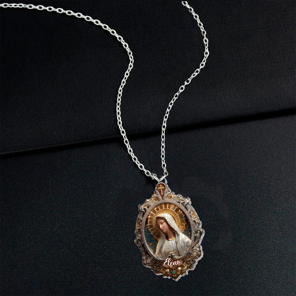 Je suis un enfant de Dieu - Collier pendentif chrétien personnalisé de forme unique