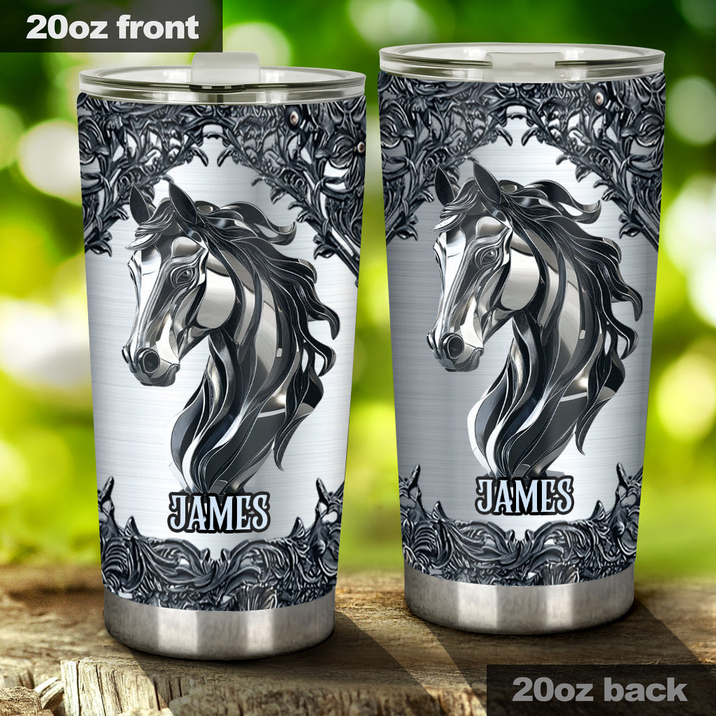 Passionné(e) de chevaux ? Gobelet personnalisé à motif cheval
