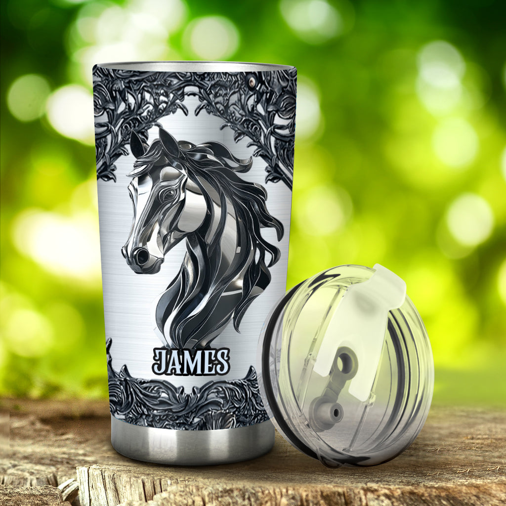 Passionné(e) de chevaux ? Gobelet personnalisé à motif cheval
