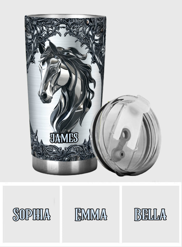 Passionné(e) de chevaux ? Gobelet personnalisé à motif cheval