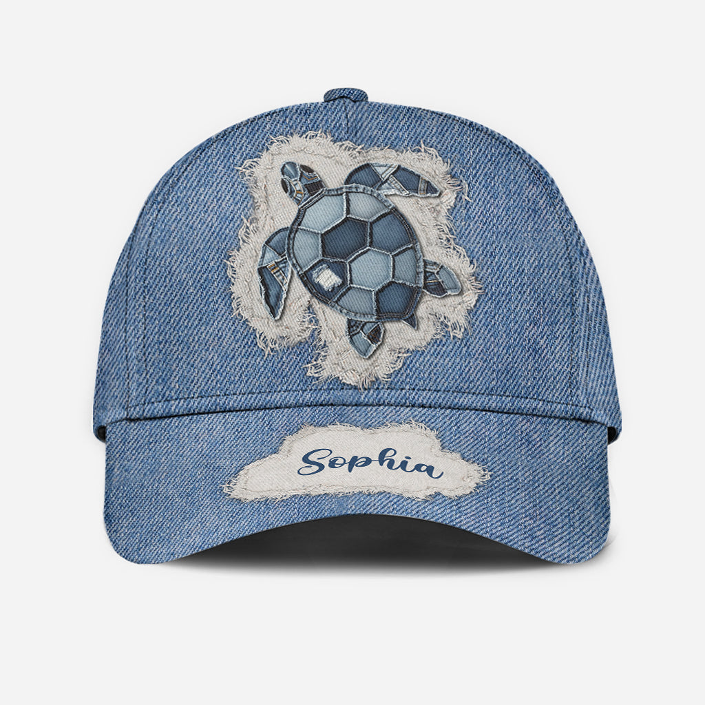 Blaue Schildkröte – Personalisierte klassische Schildkrötenkappe