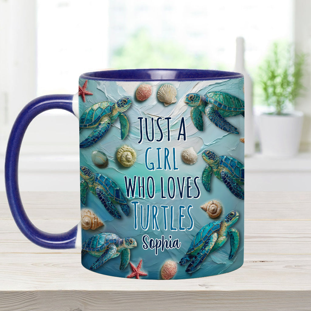Turtle Lovers - Personalized Turtle Accent Mug