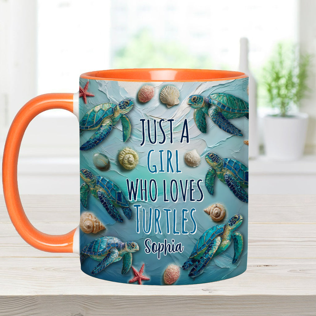 Turtle Lovers - Personalized Turtle Accent Mug