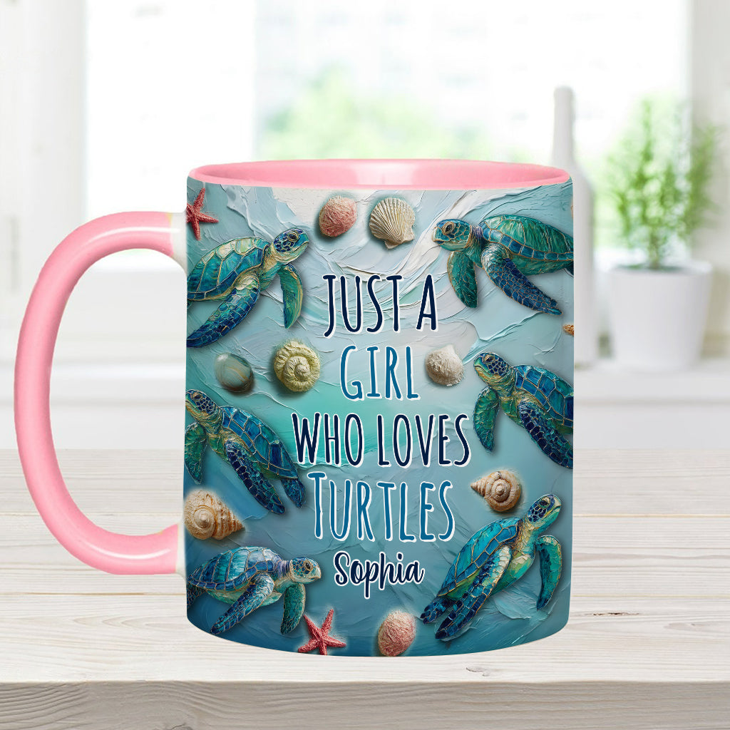 Turtle Lovers - Personalized Turtle Accent Mug