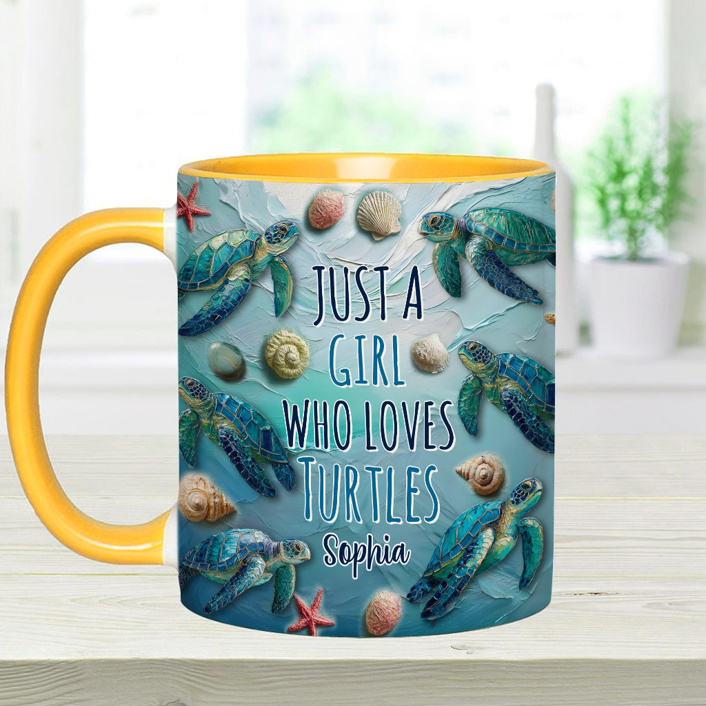 Turtle Lovers - Personalized Turtle Accent Mug