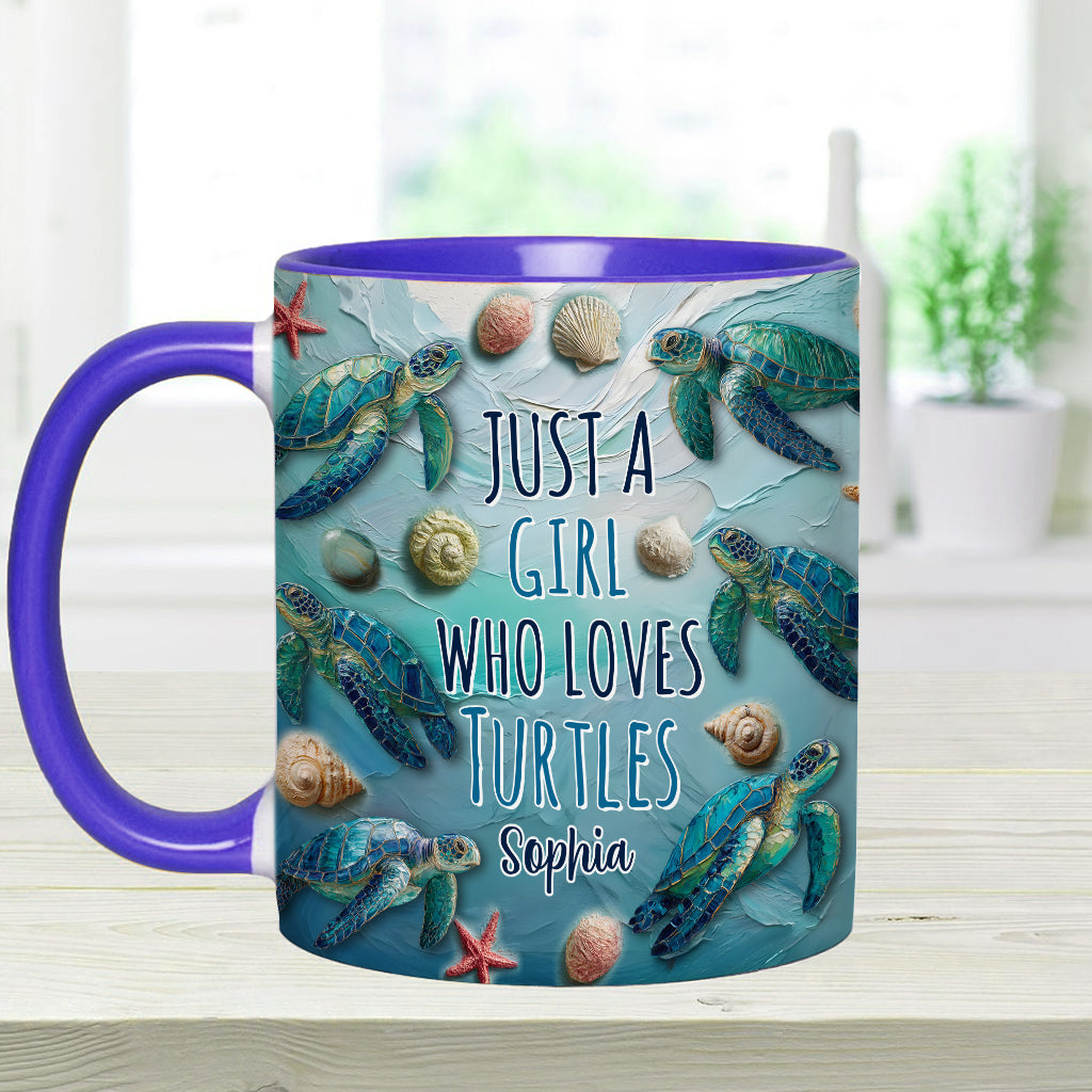 Turtle Lovers - Personalized Turtle Accent Mug