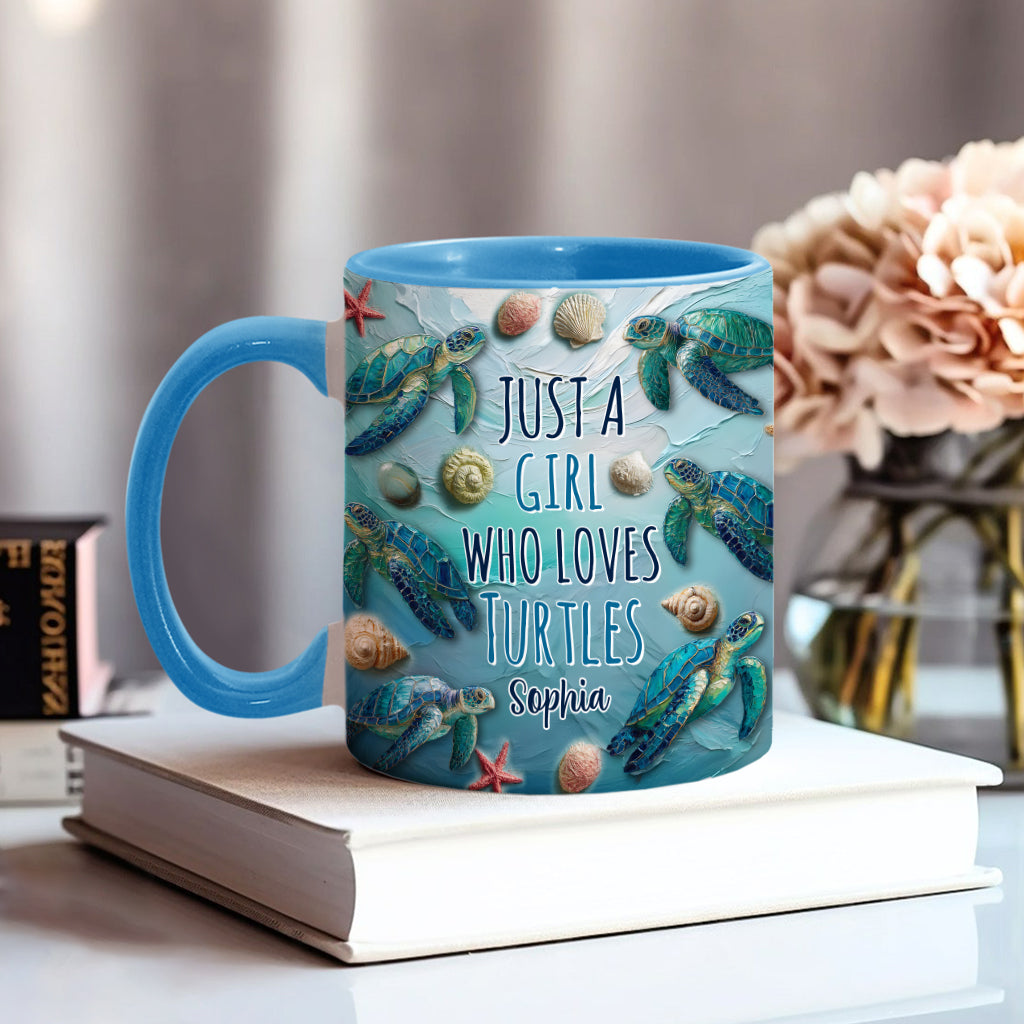 Turtle Lovers - Personalized Turtle Accent Mug