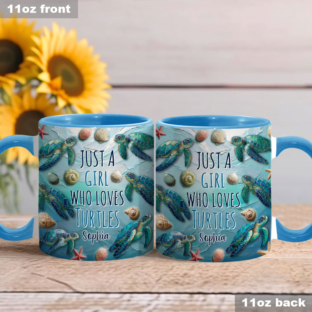 Turtle Lovers - Personalized Turtle Accent Mug