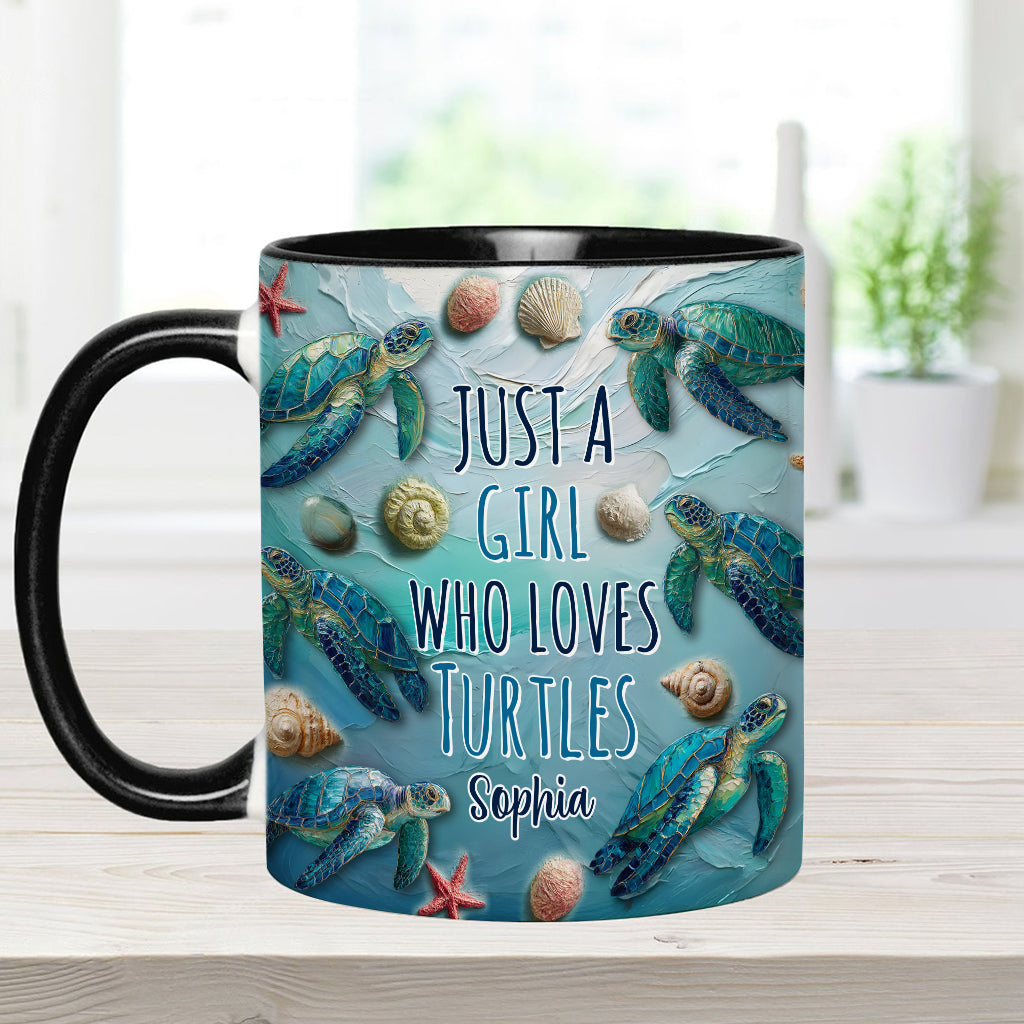 Turtle Lovers - Personalized Turtle Accent Mug