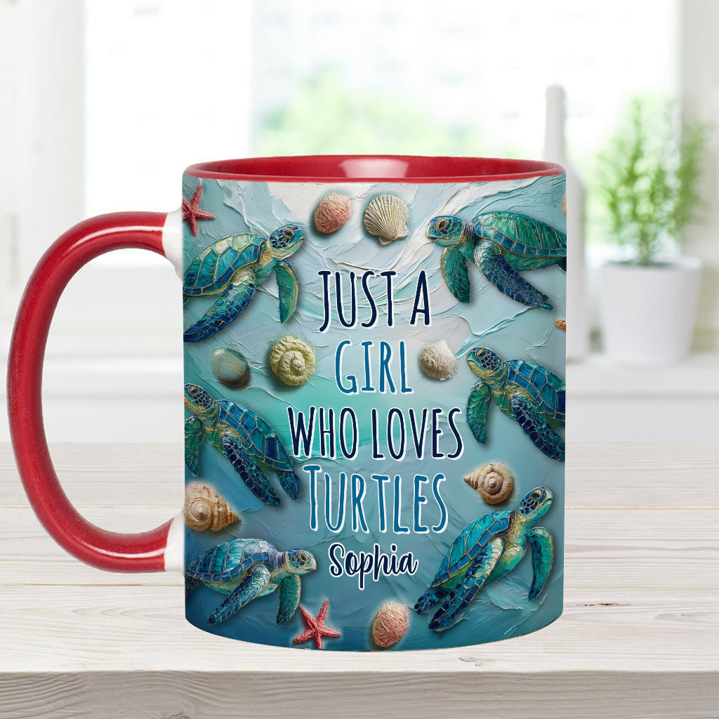 Turtle Lovers - Personalized Turtle Accent Mug