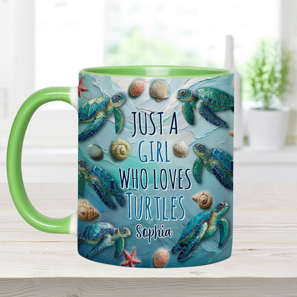 Turtle Lovers - Personalized Turtle Accent Mug
