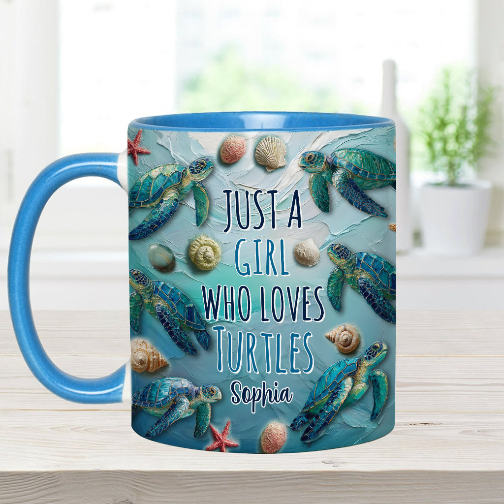 Turtle Lovers - Personalized Turtle Accent Mug