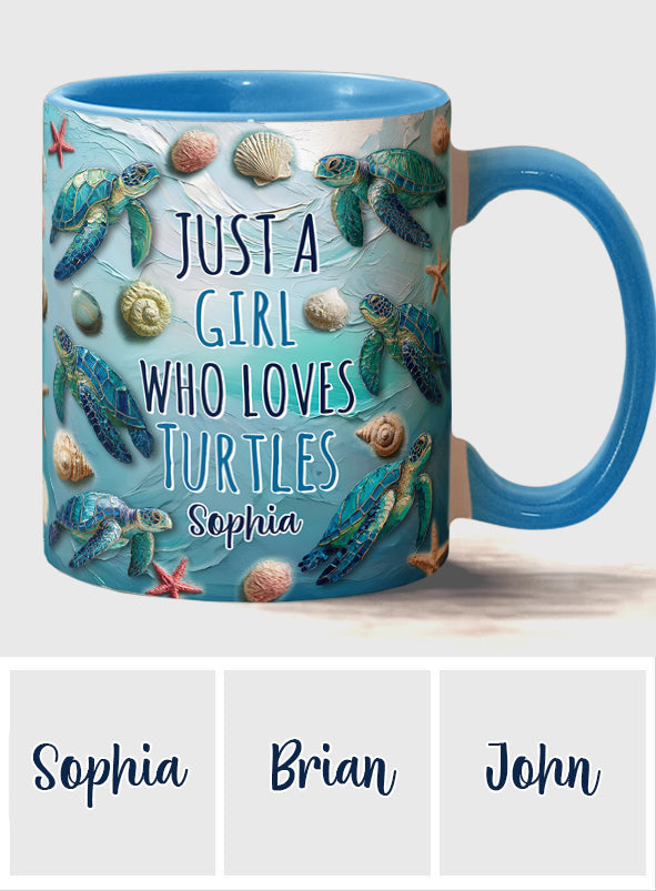 Turtle Lovers - Personalized Turtle Accent Mug