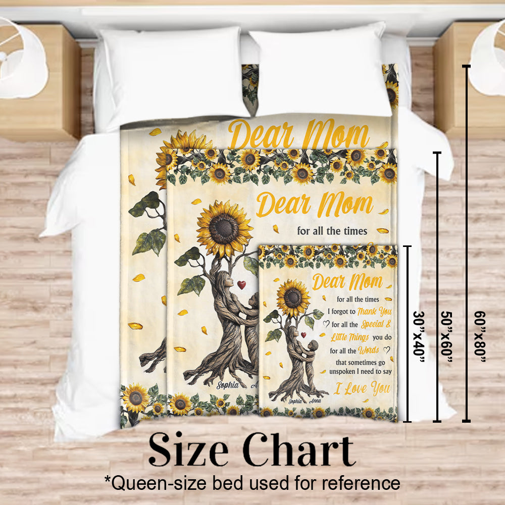 To My Mom - Personalized Mother Blanket