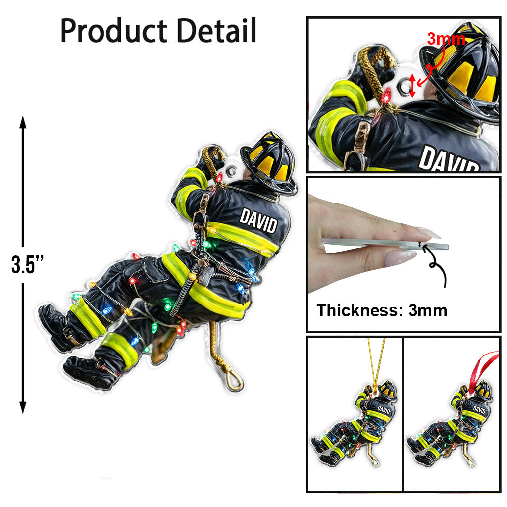 Stolze Feuerwehrleute – Weihnachtsschmuck für personalisierte Feuerwehrleute