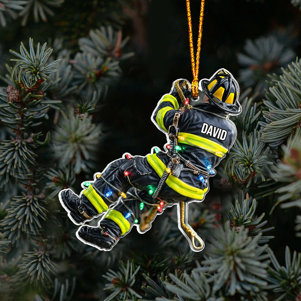 Stolze Feuerwehrleute – Weihnachtsschmuck für personalisierte Feuerwehrleute