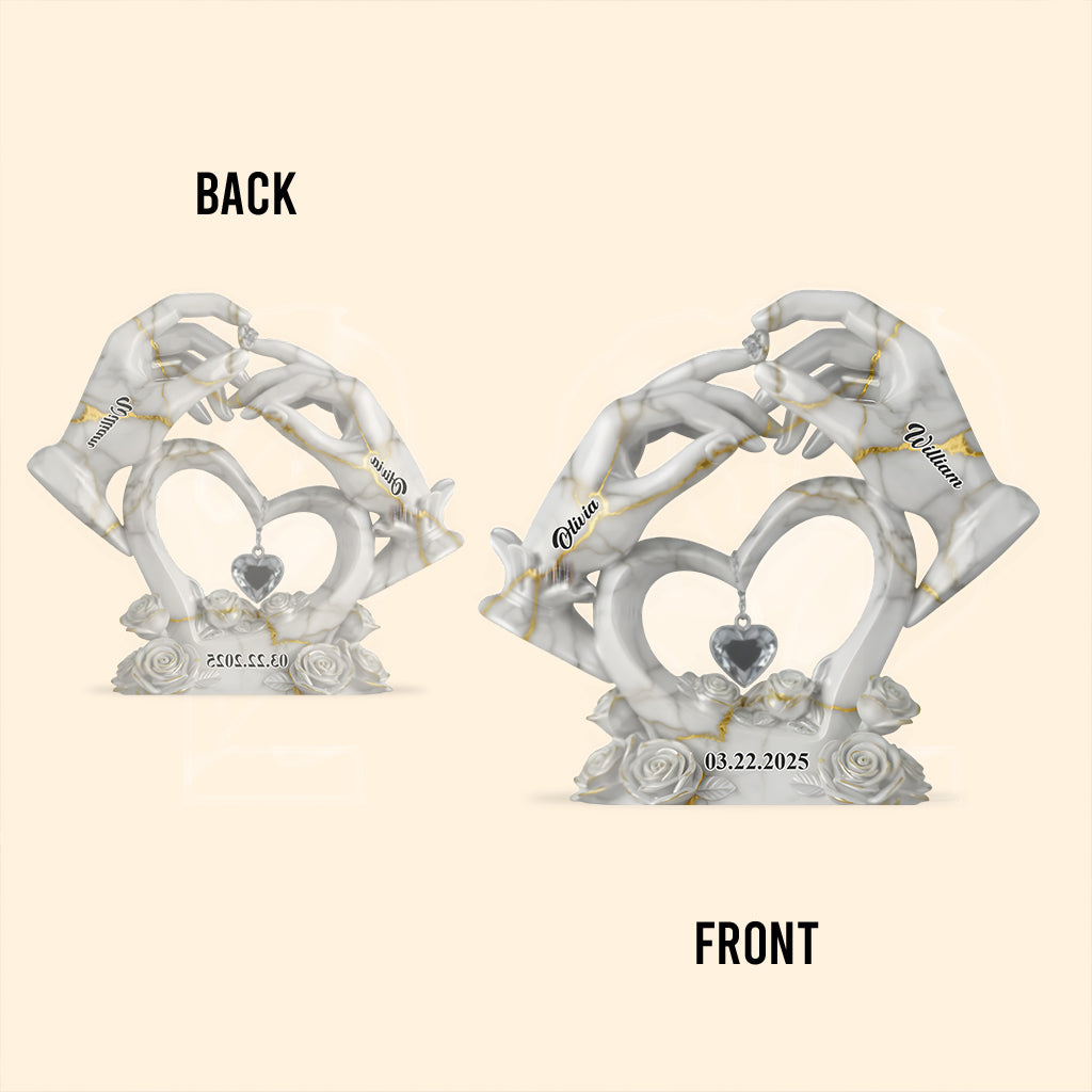 Together Forever I Love You - Personalized Couple Custom Shaped Acrylic Plaque