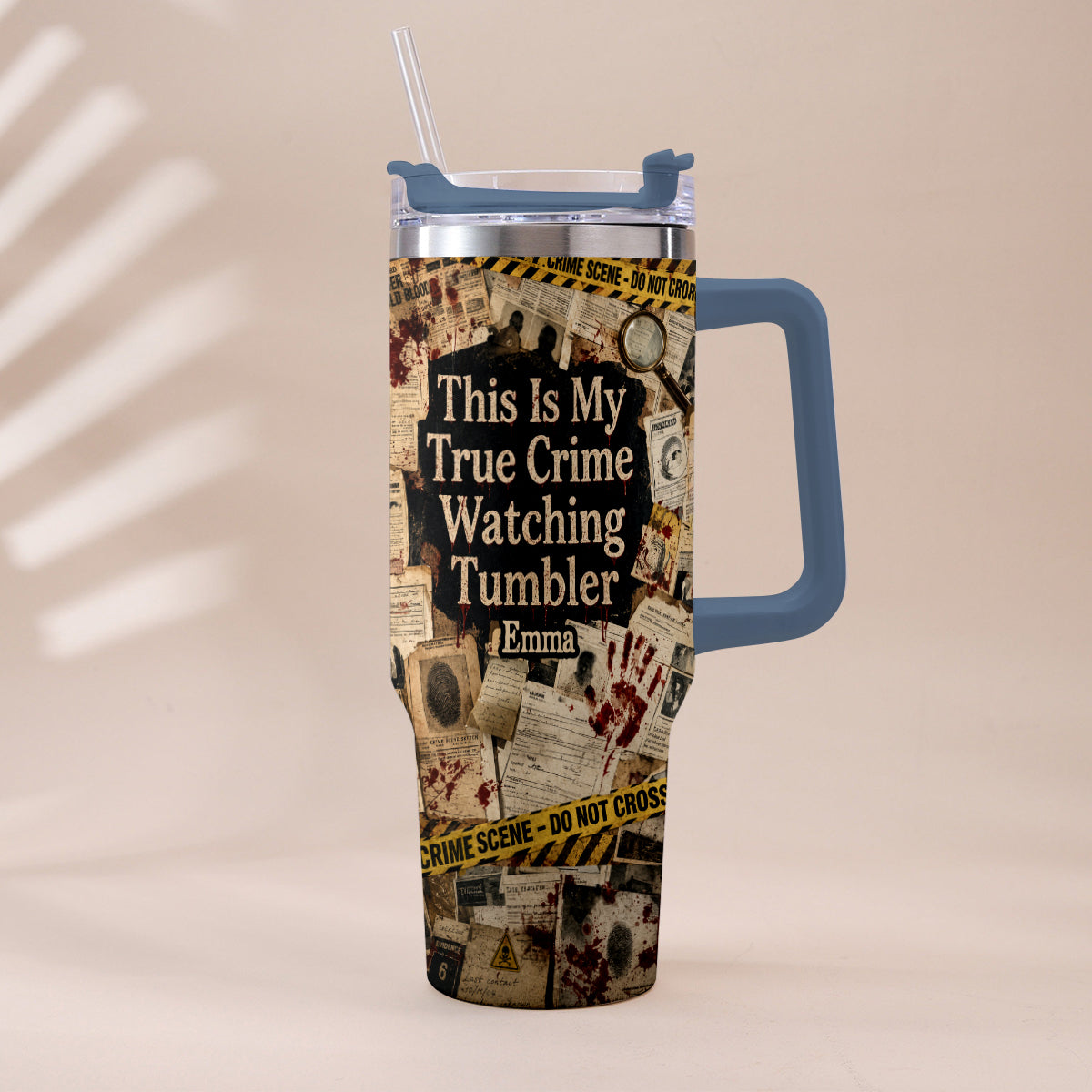 This Is My True Crime Watching Tumbler - Personalized True Crime Tumbler With Plush Charm