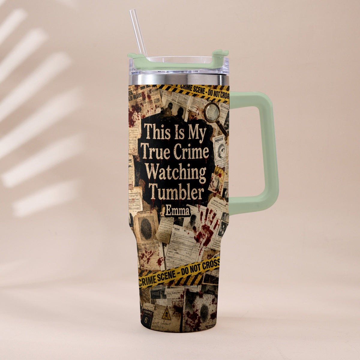 This Is My True Crime Watching Tumbler - Personalized True Crime Tumbler With Plush Charm