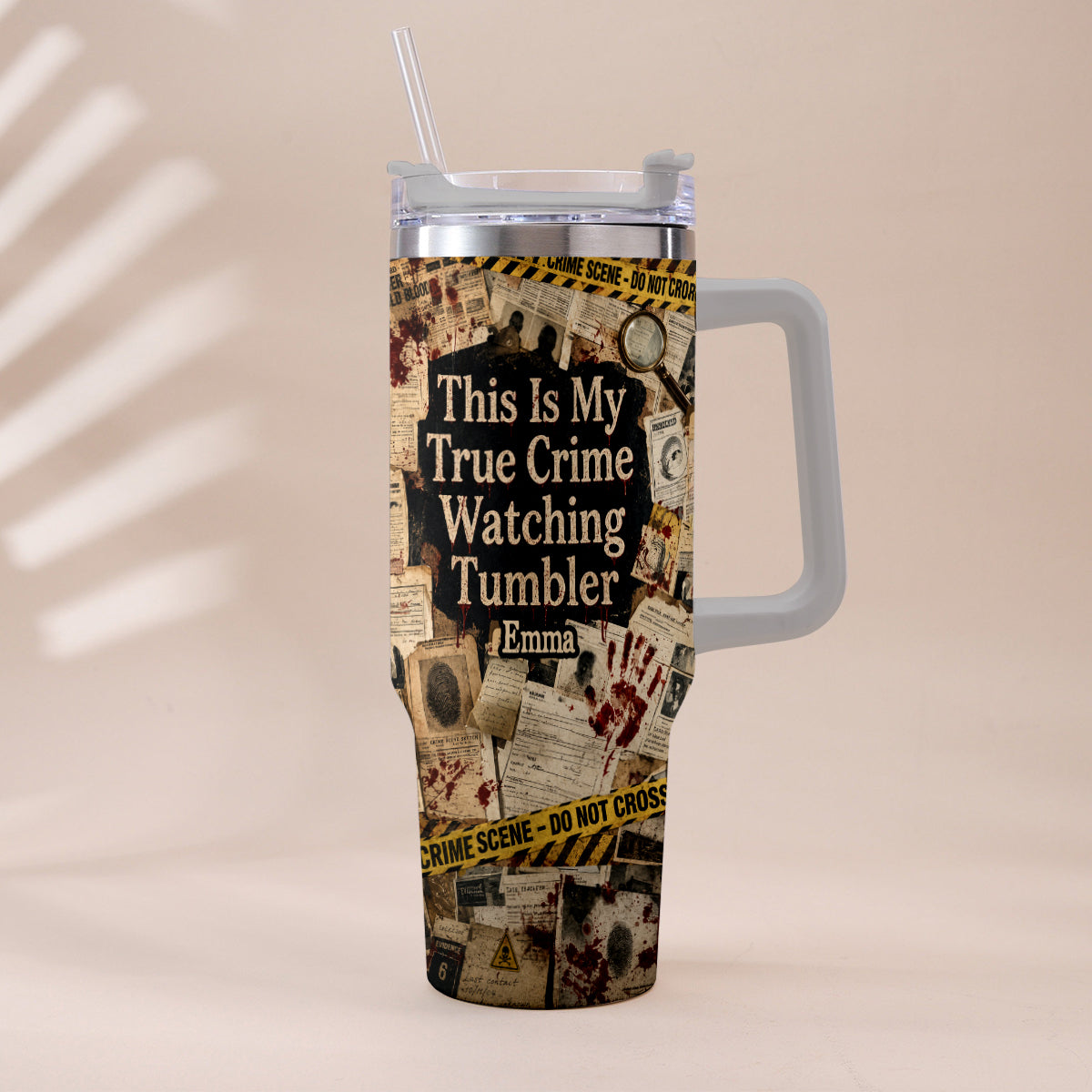 This Is My True Crime Watching Tumbler - Personalized True Crime Tumbler With Plush Charm