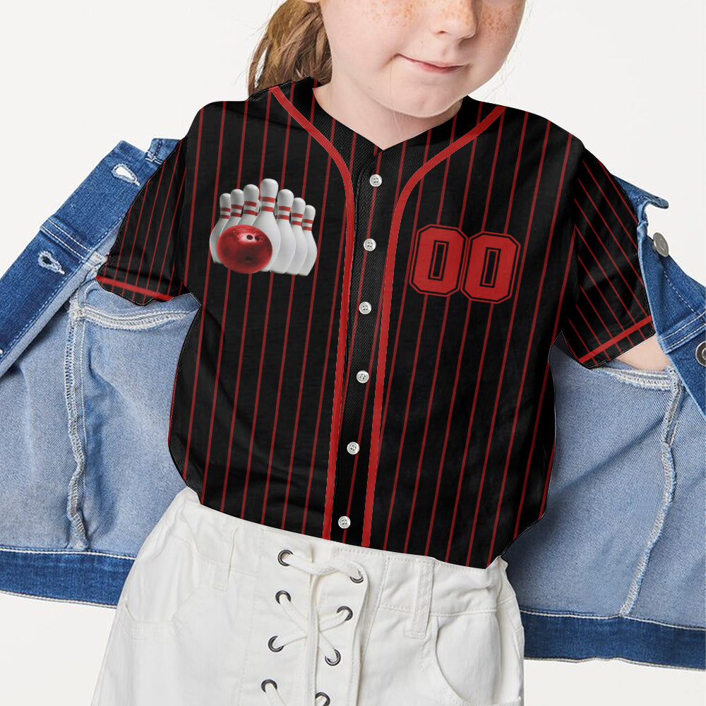 Je préférerais être au bowling - Maillot de baseball personnalisé pour le bowling