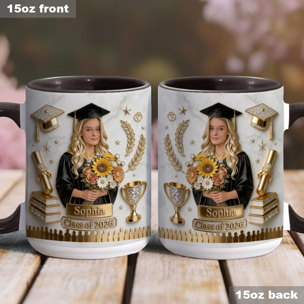 Herzlichen Glückwunsch zur Graduierung! - Personalisierte Graduierungs-Tasse