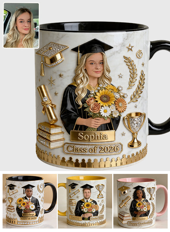 Herzlichen Glückwunsch zur Graduierung! - Personalisierte Graduierungs-Tasse