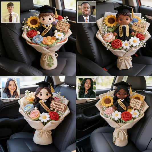 Happy Graduation Gift - Personalized Graduation Premium Faux Fur Pillow